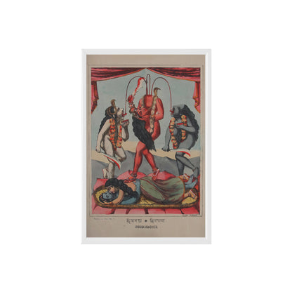 Goddess Chhinnamasta Vintage Mythology Poster & Framed Print