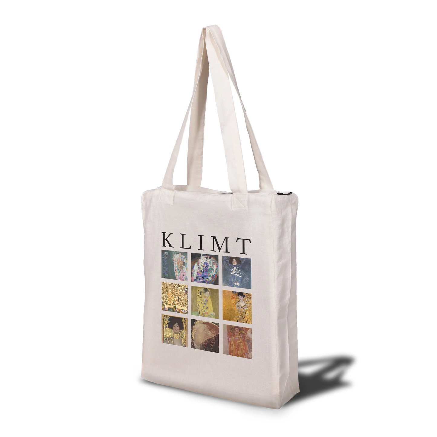 Gustav Klimt Painting Collage Tote Bag with Zip