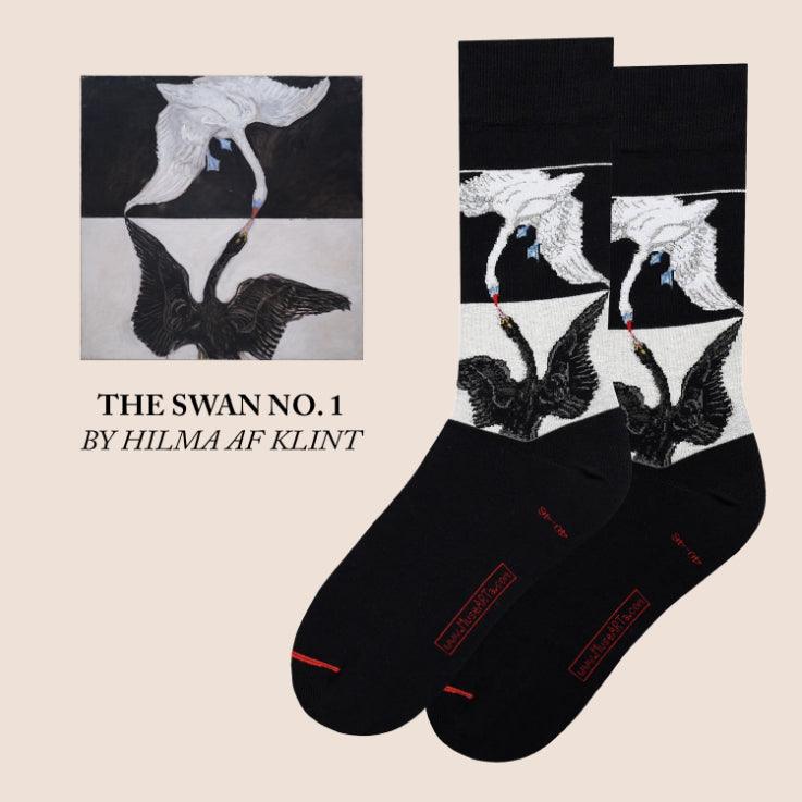 The Swan No. 1 by Hilma af Klint Socks