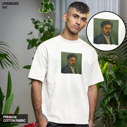 Irrfan by Van Gogh Oversized T-shirt