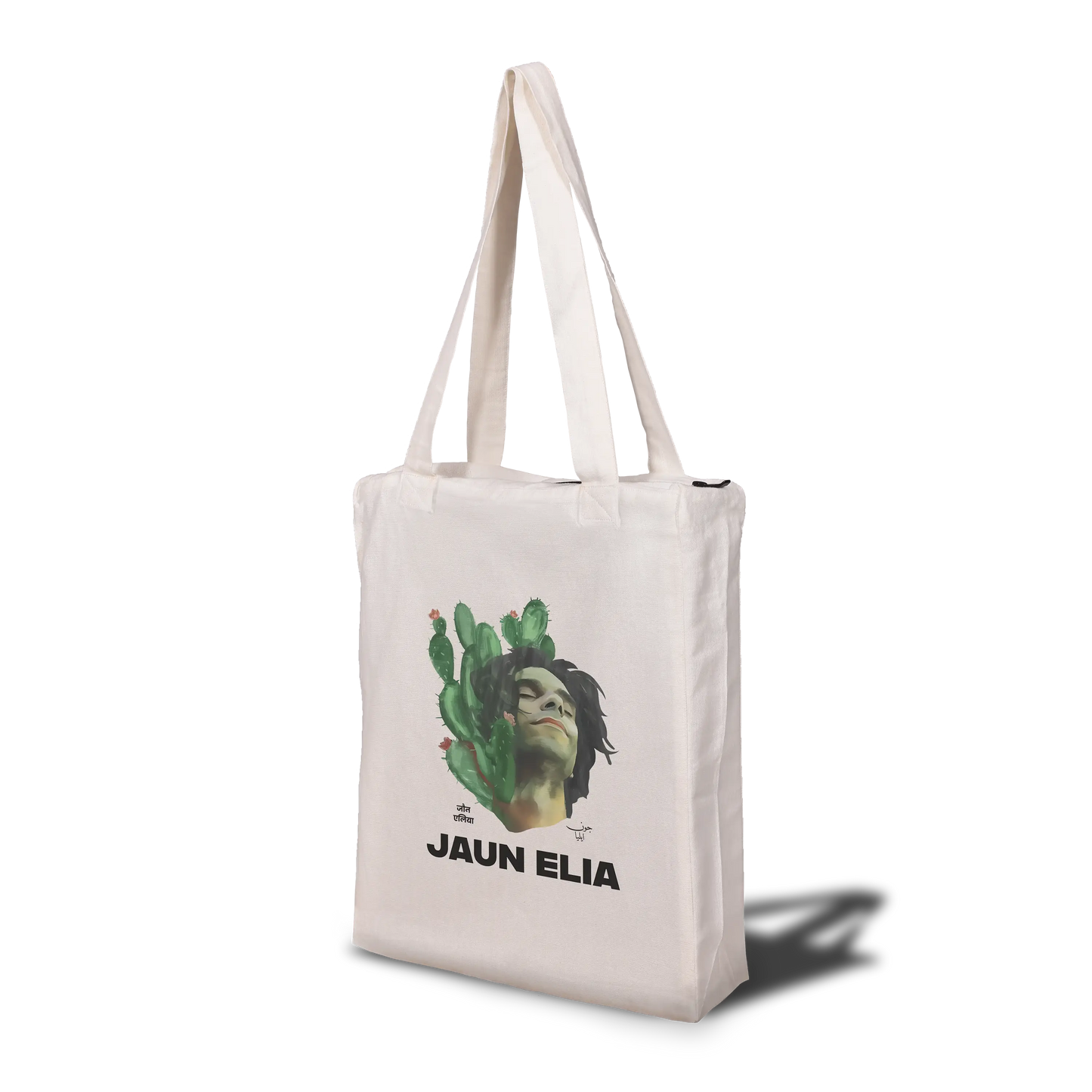 Jaun Elia Lost Tote Bag with Zip