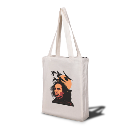 Jaun Elia Raven Tote Bag with Zip