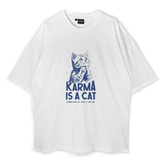 Karma is a Cat Oversized T-shirt