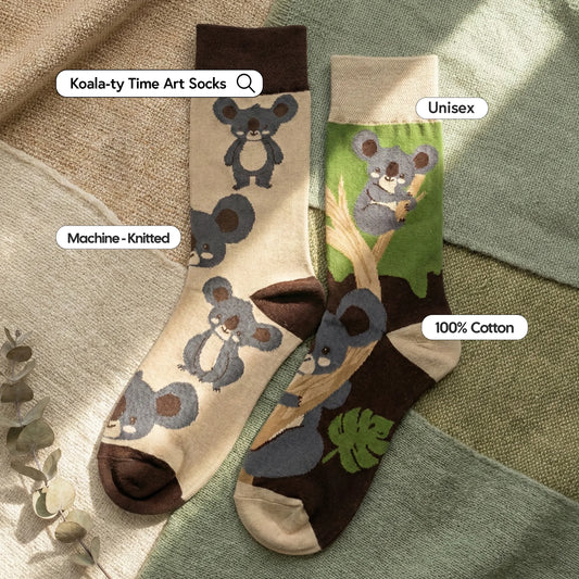 Koala-ty Time Art Socks