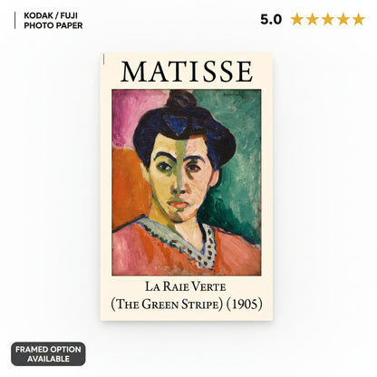 The Green Stripe (1905) Henri Matisse Painting - Nukkad Studios