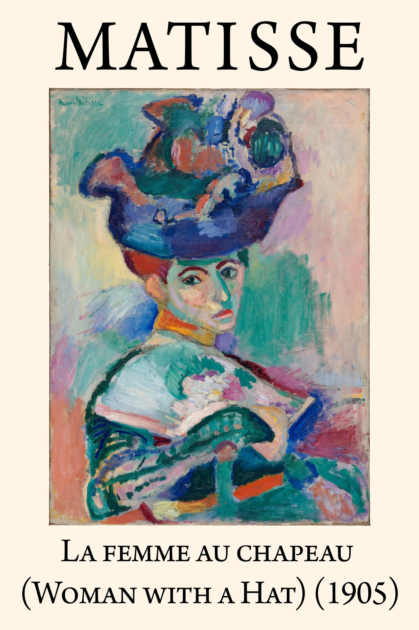 Woman with a Hat (1905) Henri Matisse Painting