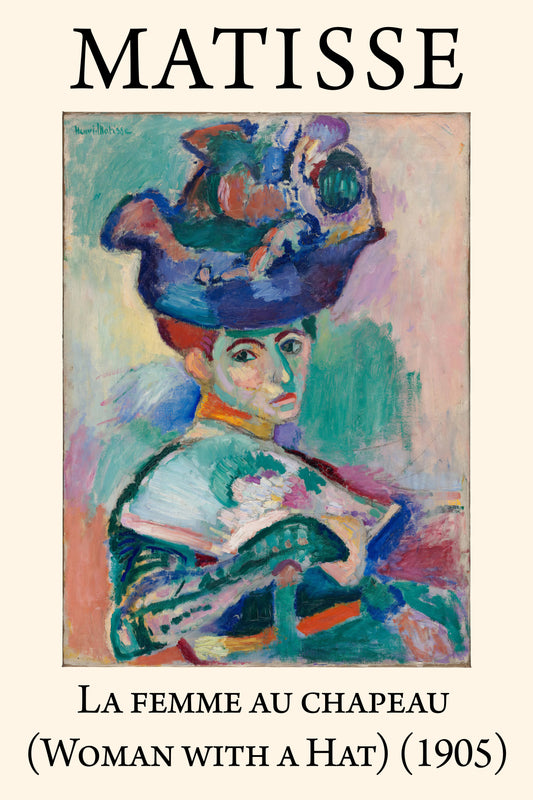 Woman with a Hat (1905) Henri Matisse Painting - Nukkad Studios