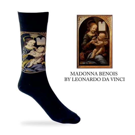 Madonna Benois by Leonardo da Vinci Socks
