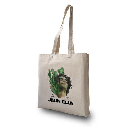 Jaun Elia Lost Tote Bag with Zip