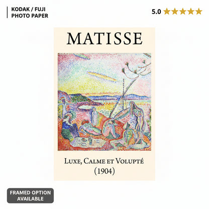 Luxury, Calm and Pleasure (1904) Henri Matisse Painting - Nukkad Studios