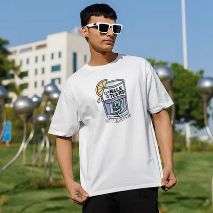 Male Tears On The Rocks Oversized Tshirt