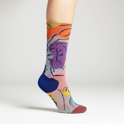 Midnight Murmur Art Crew Socks