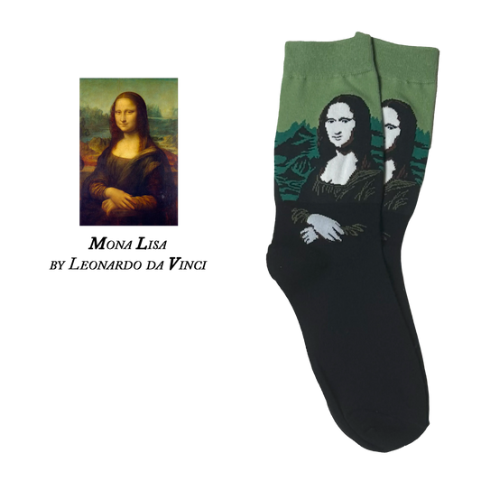 Mona Lisa by Leonardo da Vinci Socks