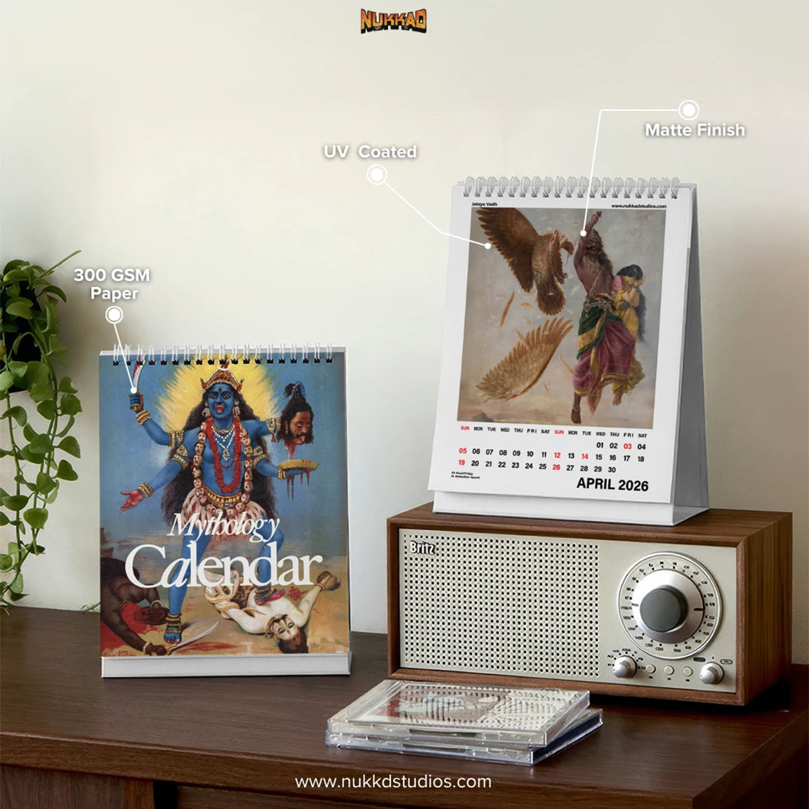 Mythology Calendar 2026 Desk Calendar