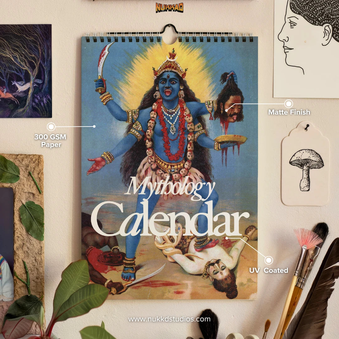 Mythology Calendar 2026 Wall Calendar