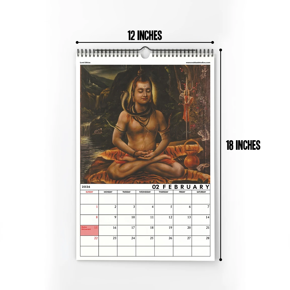 Mythology Calendar 2026 Wall Calendar