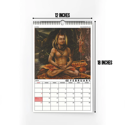 Mythology Calendar 2026 Wall Calendar
