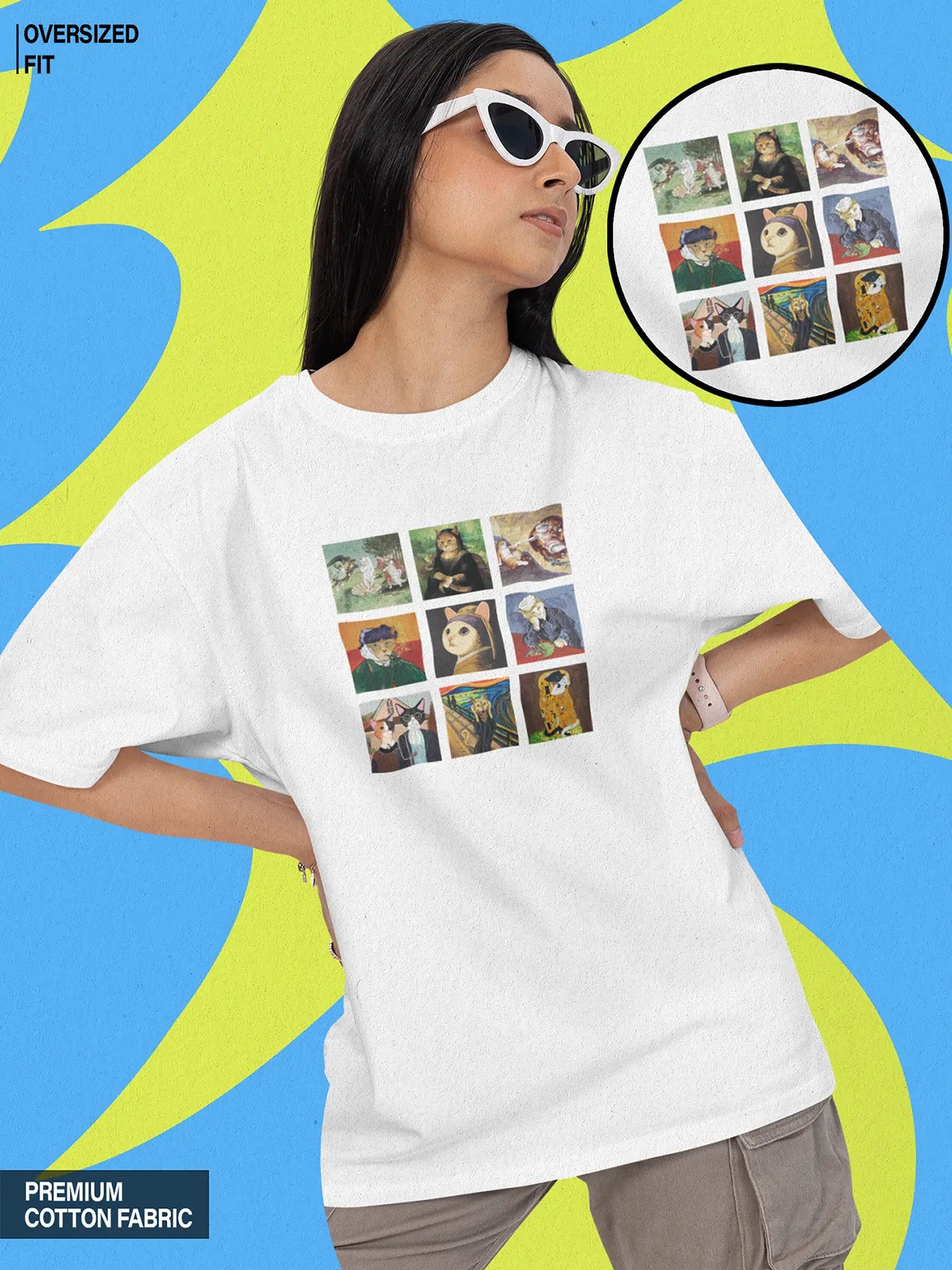 Art Cats Oversized T-shirt
