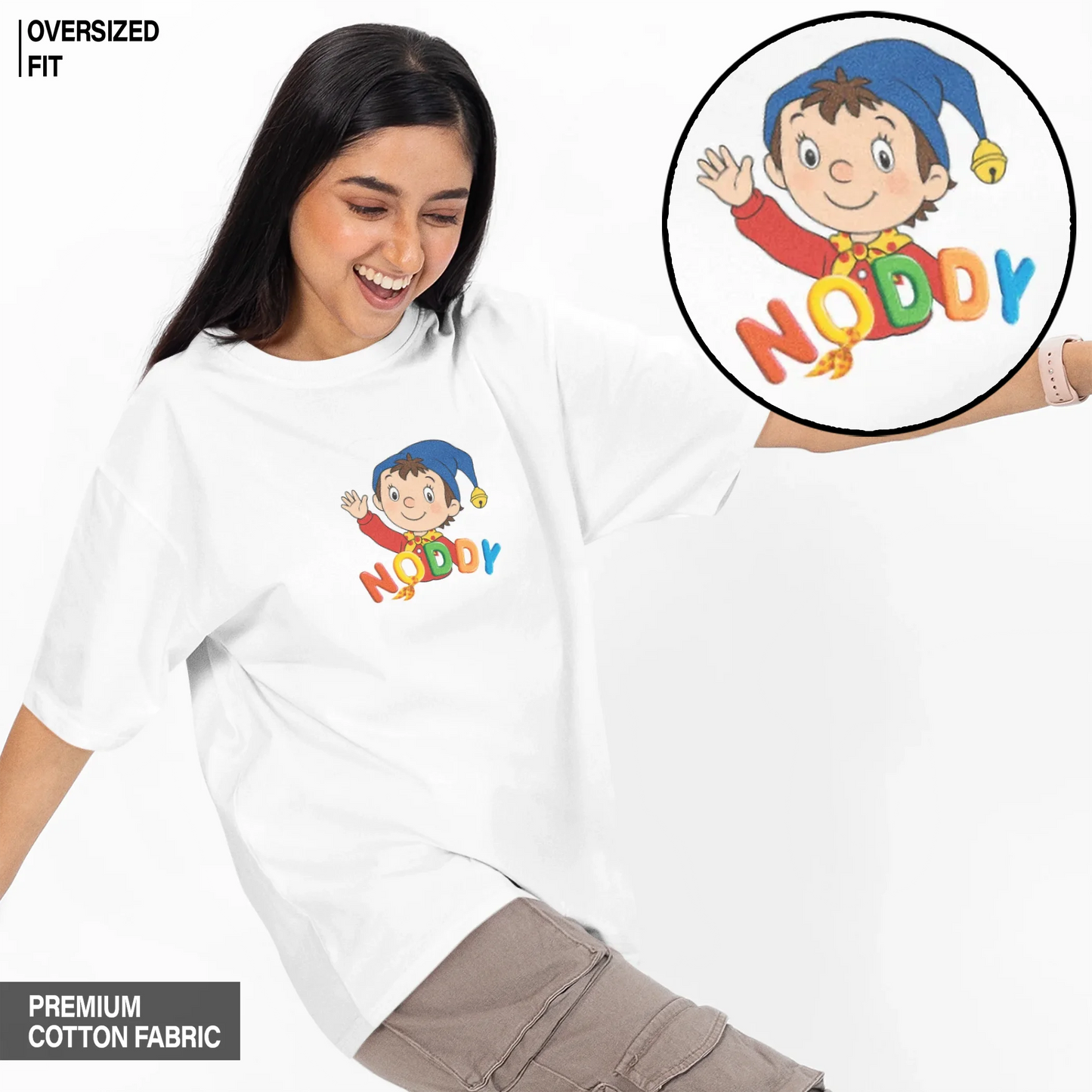 Noddy Cartoon Oversized T-shirt
