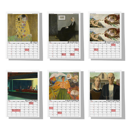 Art Calendar 2026 Wall Calendar