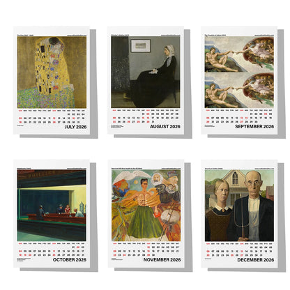 Art Calendar 2026 Desk Calendar