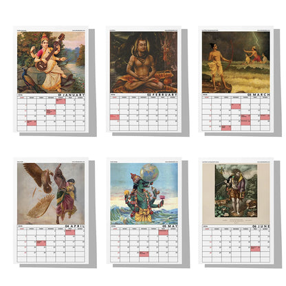 Mythology Calendar 2026 Wall Calendar