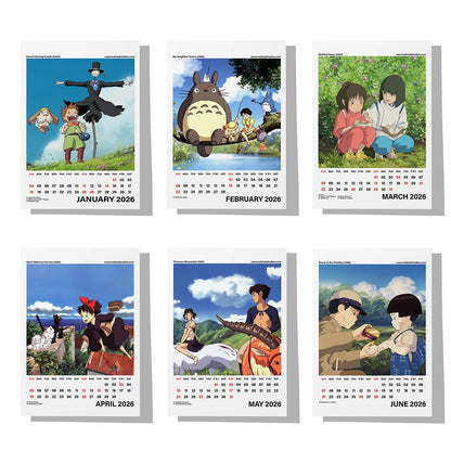 Studio Ghibli Calendar 2026 Desk Calendar