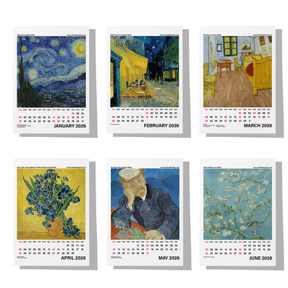 Van Gogh Calendar 2026 Desk Calendar