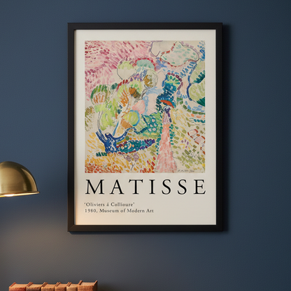 Olive Trees at Collioure Poster by Henri Matisse