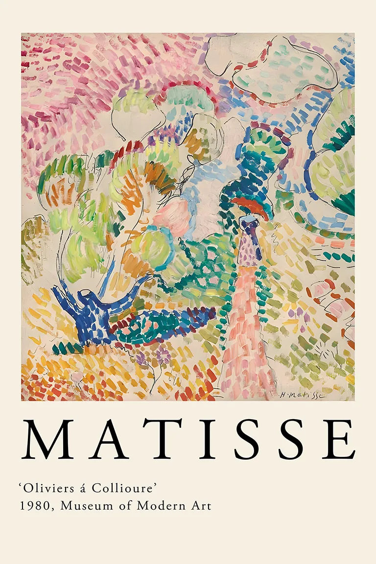 Olive Trees at Collioure Poster by Henri Matisse