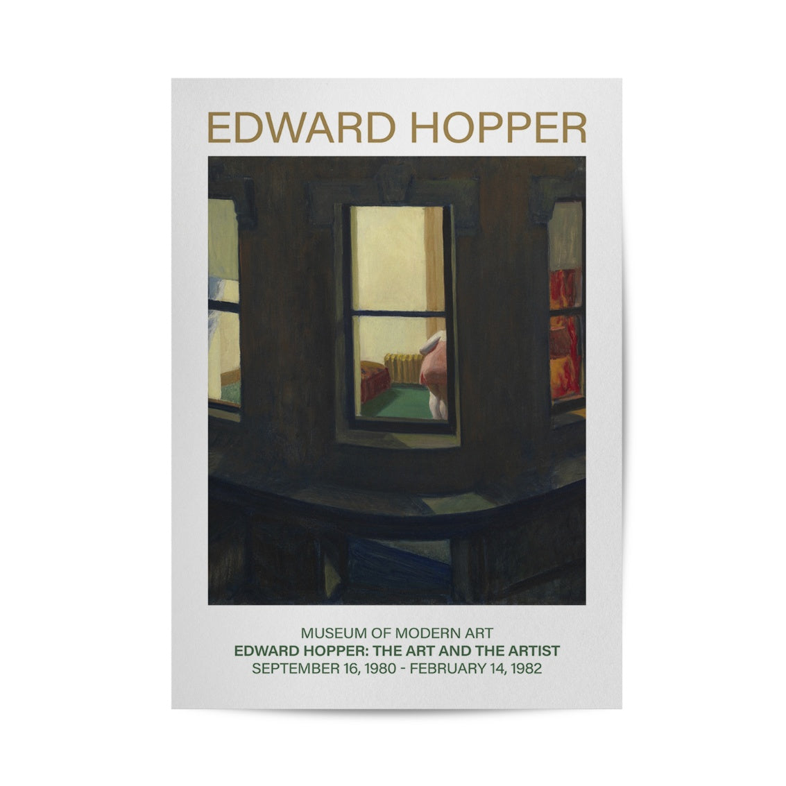 Night Windows  By Edward Hopper Poster & Framed Print - Nukkad Studios