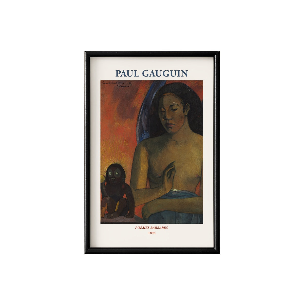 Paul Gauguin Poèmes Barbares Poster & Framed Print