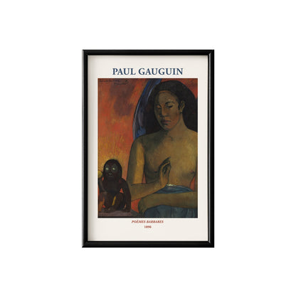 Paul Gauguin Poèmes Barbares Poster & Framed Print - Nukkad Studios