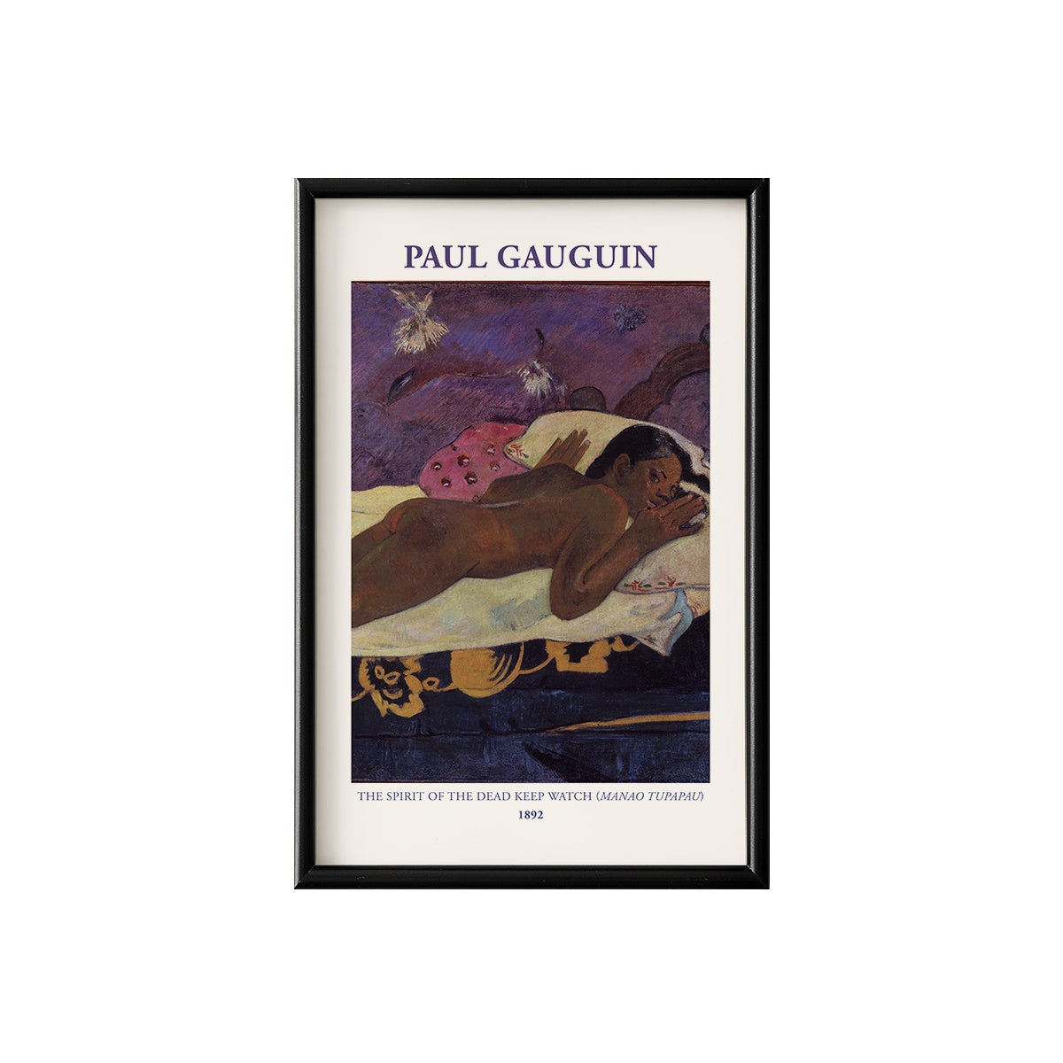 Paul Gauguin Spirit of the Dead Watching Poster & Framed Print
