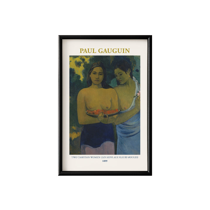 Paul Gauguin's Two Tahitian Women Poster & Framed Print - Nukkad Studios