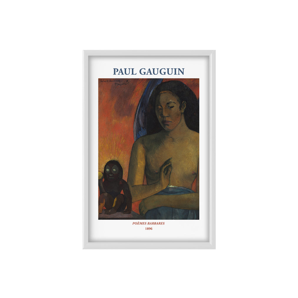 Paul Gauguin Poèmes Barbares Poster & Framed Print