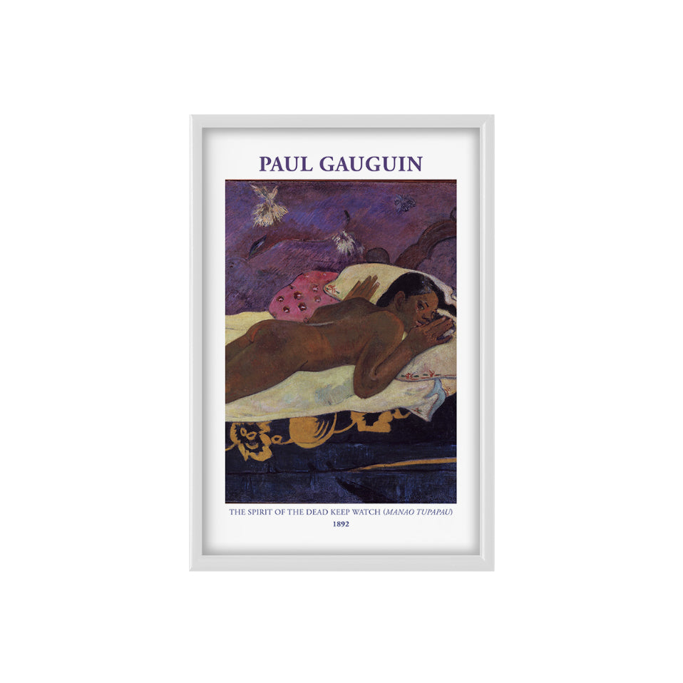 Paul Gauguin's The Spirit Of The Dead Watching Poster & Framed Print