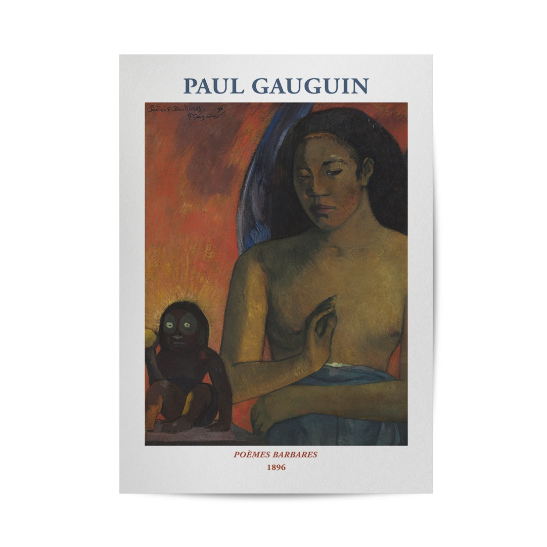 Paul Gauguin Poèmes Barbares Poster & Framed Print - Nukkad Studios