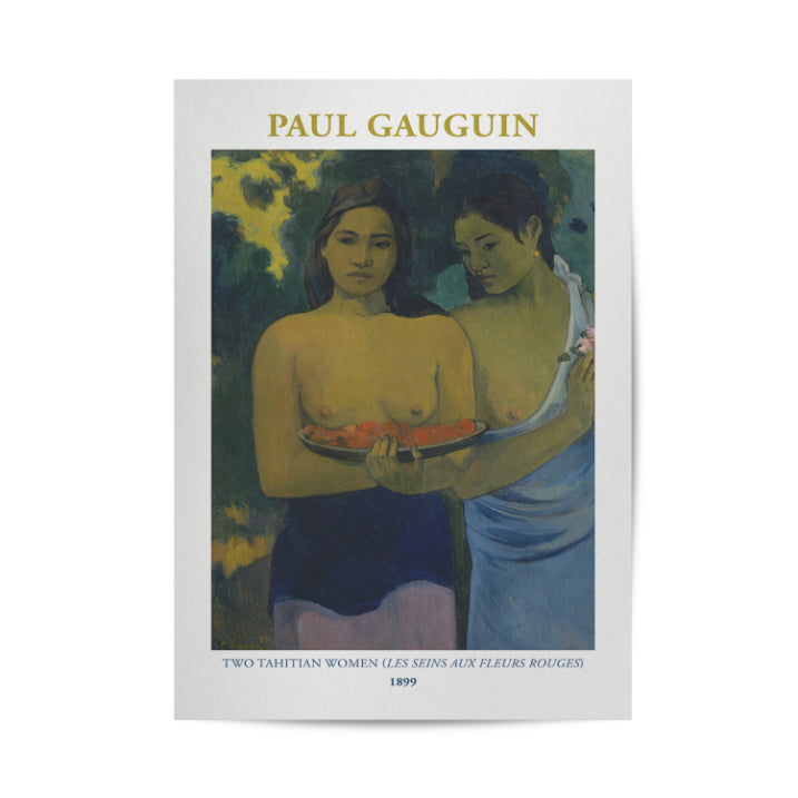 Paul Gauguin's Two Tahitian Women Poster & Framed Print