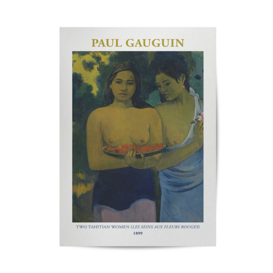 Paul Gauguin's Two Tahitian Women Poster & Framed Print - Nukkad Studios