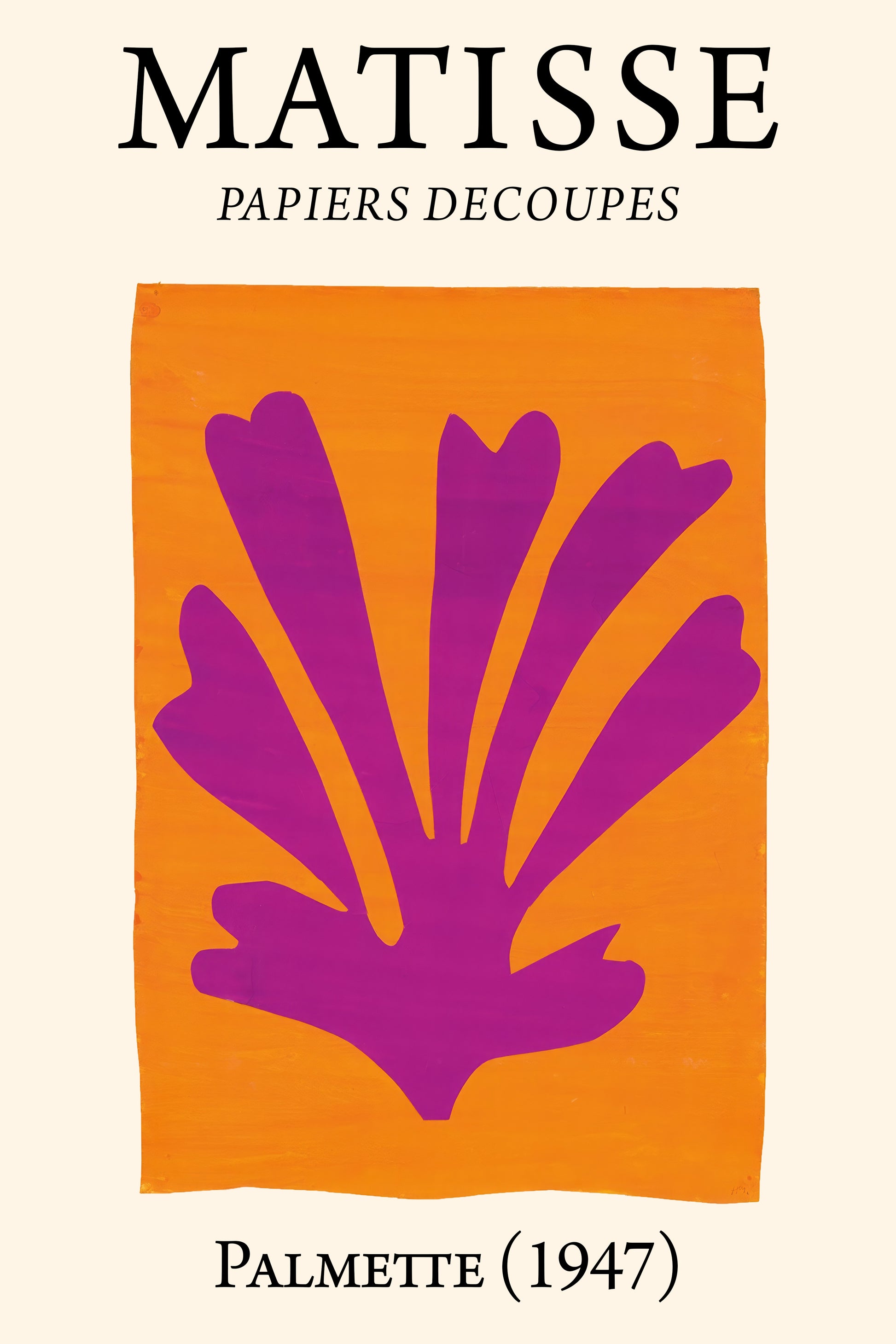 Palmette (1947) Henri Matisse Cut-Out - Nukkad Studios