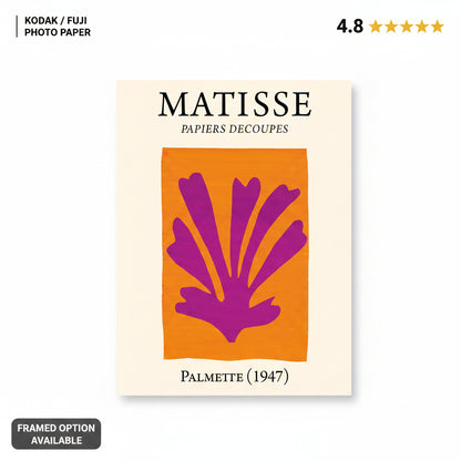 Palmette (1947) Henri Matisse Cut-Out - Nukkad Studios