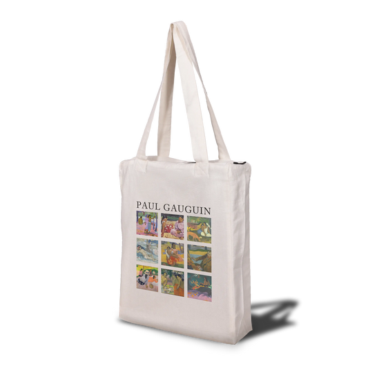 Paul Gauguin Collage Tote Bag with Zip