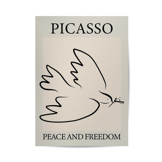 Picasso Dove Poster & Framed Print - Nukkad Studios