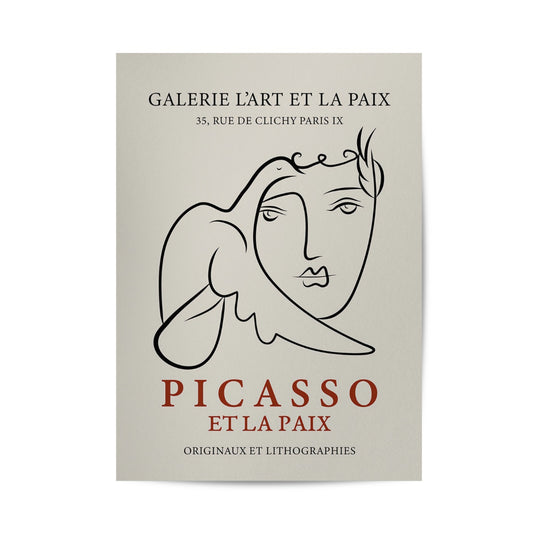 Picasso Et La Paix Poster & Framed Print - Nukkad Studios