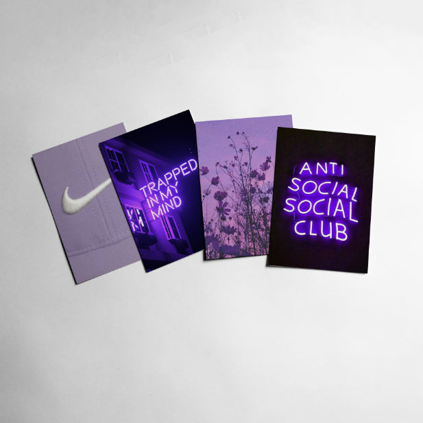 Purple Kit - 51 Prints (4x 6 - Postcard size) - Nukkad Studios