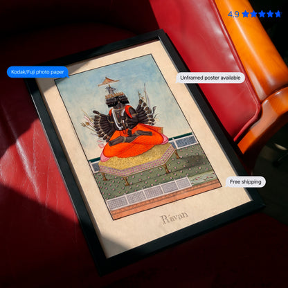Ravan 19th Century Vintage Poster & Framed Print