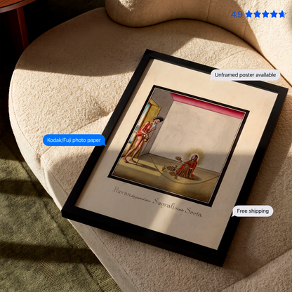 Ravan Disguised to meet Seeta Poster & Framed Print