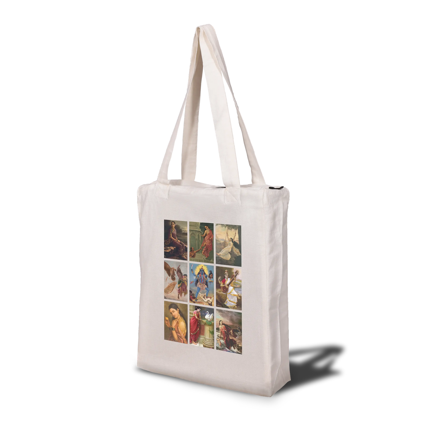 Raja Ravi Varma Collage Tote Bag with Zip