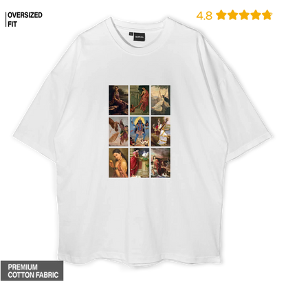Raja Ravi Varma Collage Oversized T-shirt
